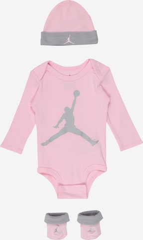 Jordan Комплект 'JUMPMAN' в Ярко-розовый: спереди