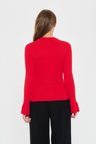 SAINT TROPEZ Pullover 'Madelena' in Rot