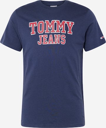 Tommy Jeans - Camisa 'Essential' em azul: frente