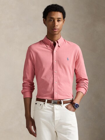 Polo Ralph Lauren Regular fit Πουκάμισο σε ροζ: μπροστά