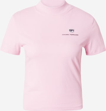 Maglietta di Chiara Ferragni in rosa: frontale