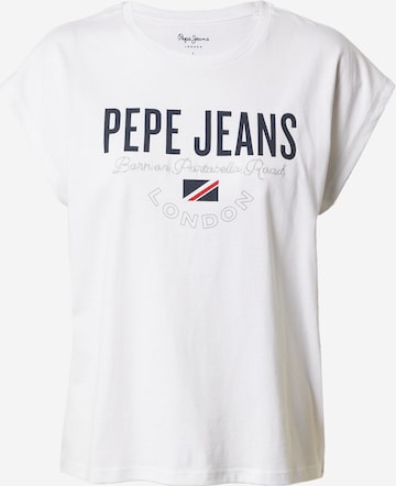 Pepe Jeans Tričko 'PARKER' – bílá: přední strana