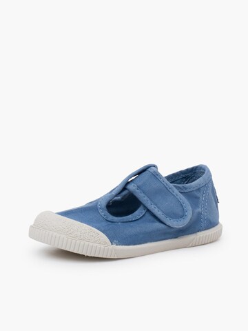 Pisamonas First-Step Shoes in Blue: front