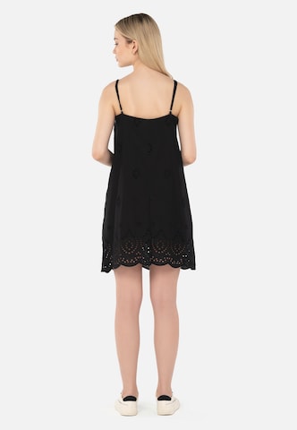 FRESHLIONS Sommerkleid 'Ella' in Schwarz