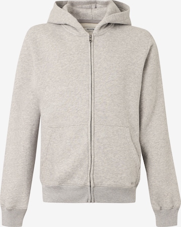 HOLLISTER Sweatjacke 'MALLCORE' in Grau: Vorderseite