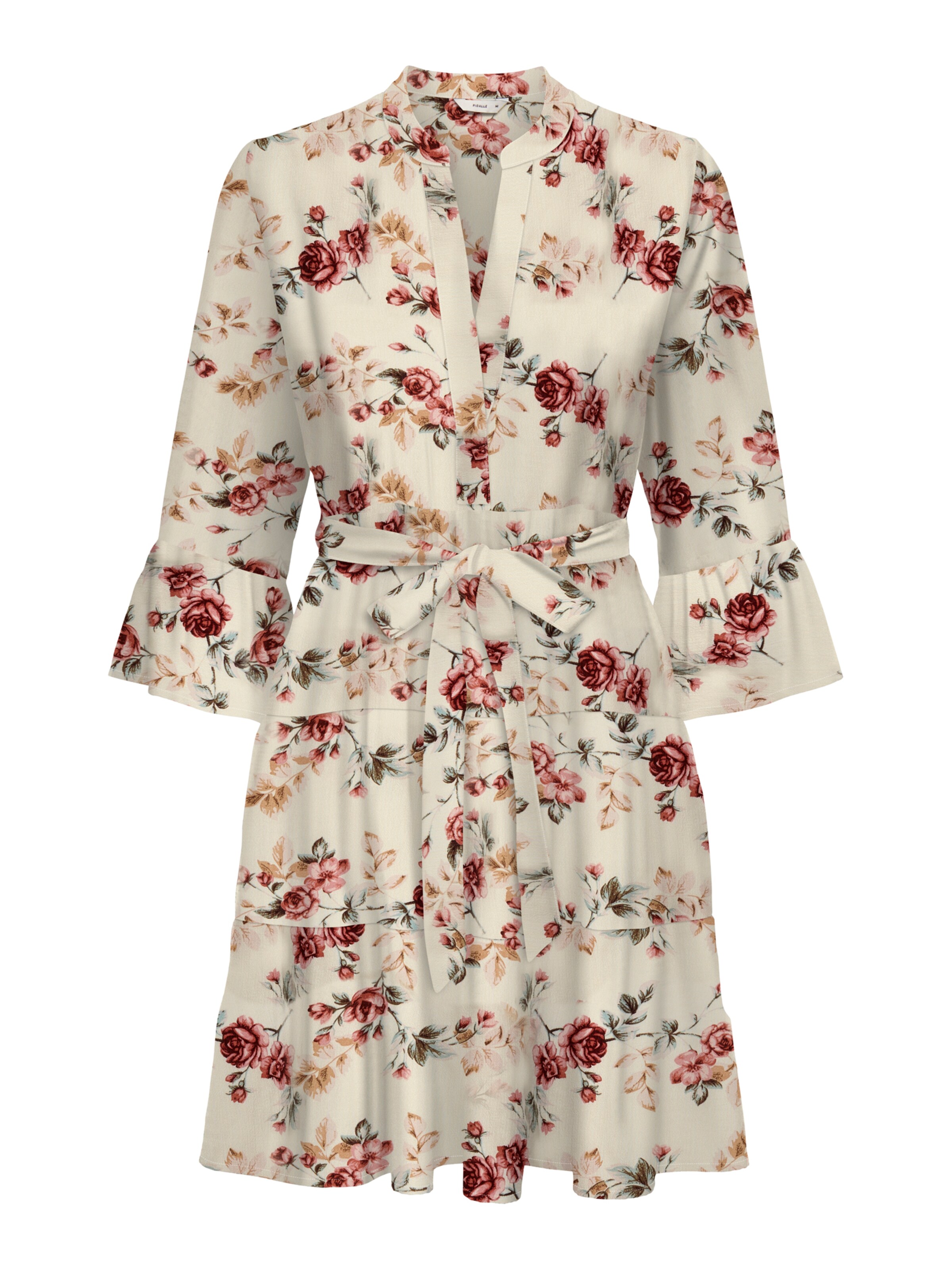 ONLY Jurk 'ONLSINA' in de kleur Beige / Crème / Bourgogne, Productweergave