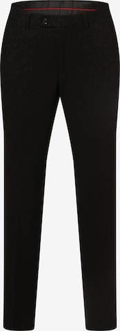 Finshley & Harding London Regular Broek 'Hoxdon' in Zwart: voorkant