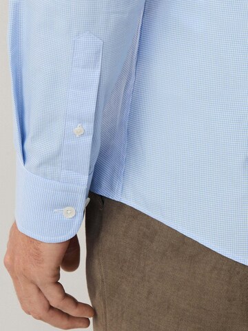 Hackett London Regular Fit Hemd ' FORMAL GINGHAM ' in Blau
