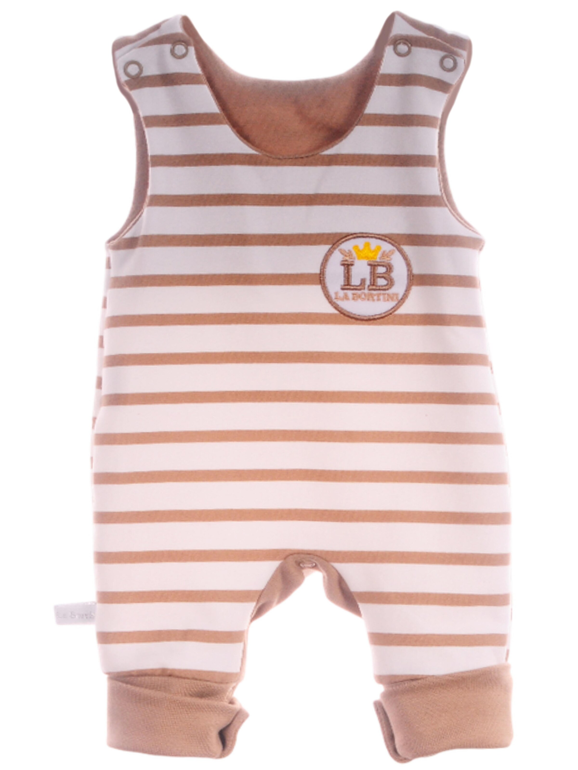 La Bortini Strampler/Body in Beige: Vorderseite