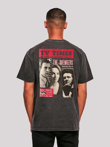 T-Shirt 'TV Times The Avengers 1961 Cover' F4NT4STIC en noir : devant