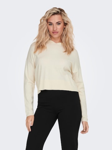 Pull-over 'LELY' ONLY en blanc : devant