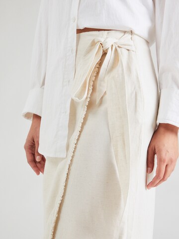 PIECES Skirt 'KALOU' in Beige