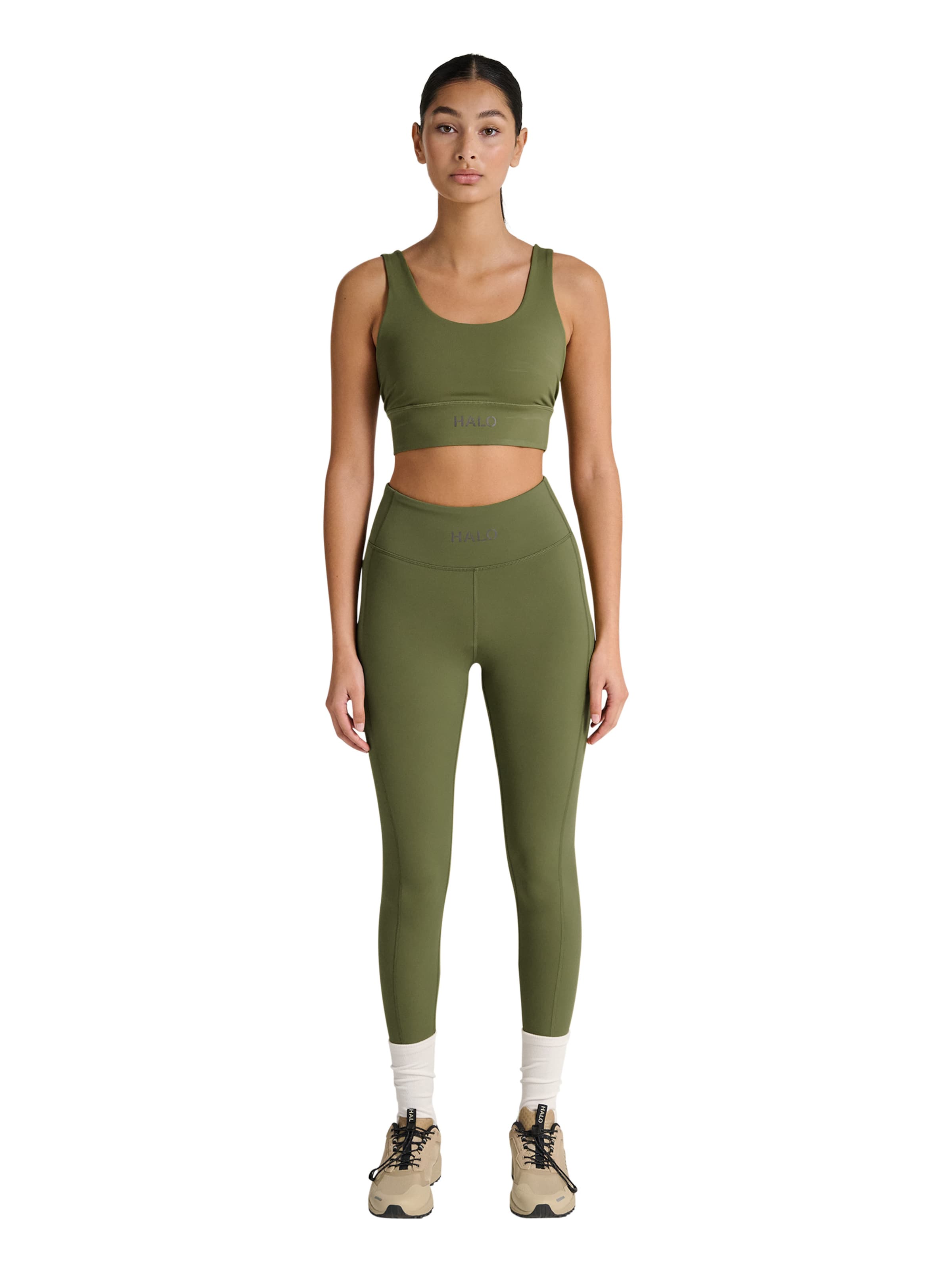 HALO Skinny Leggings in Green