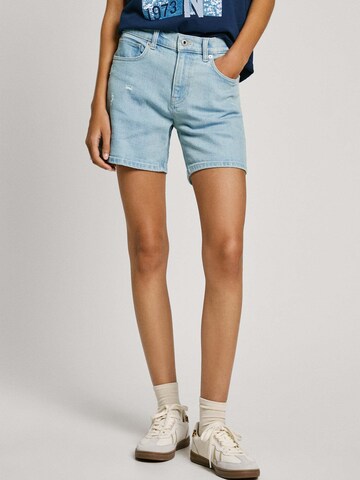 Pepe Jeans Regular Shorts in Blau: Vorderseite