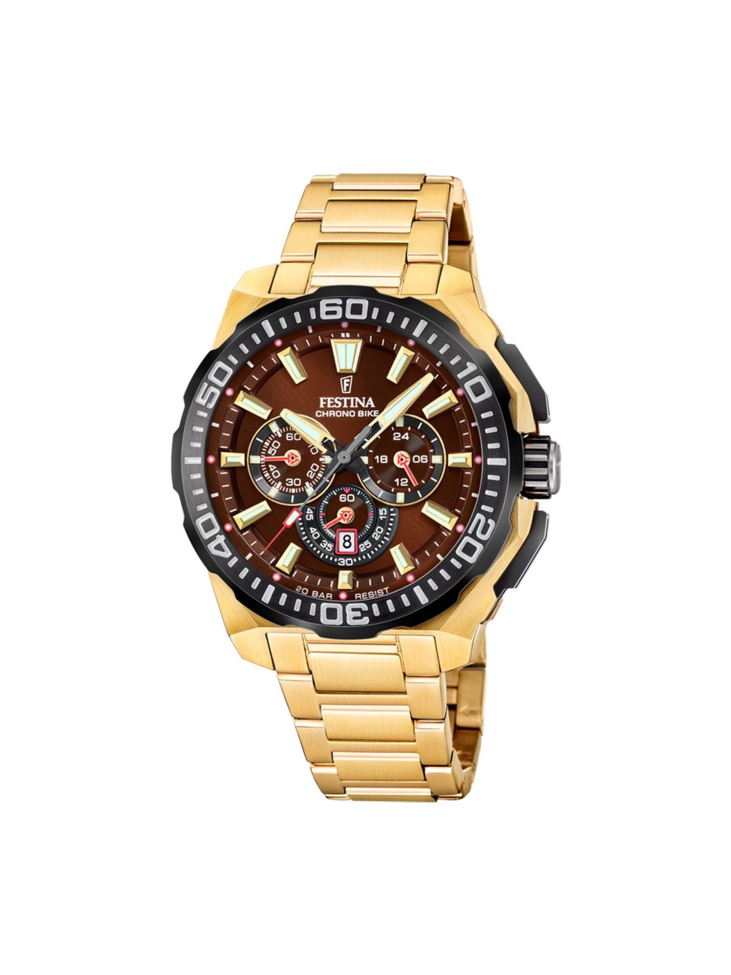 FESTINA Analog watch 'Chrono Bike' in Brown: front