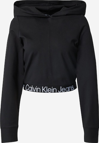 Calvin Klein Jeans Sweatshirt 'Milano' in Black: front