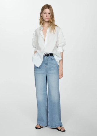 MANGO Wide Leg Farkut 'Danielle' värissä sininen