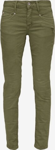 Miracle of Denim Slimfit Jeans 'Suzy' in Groen: voorkant