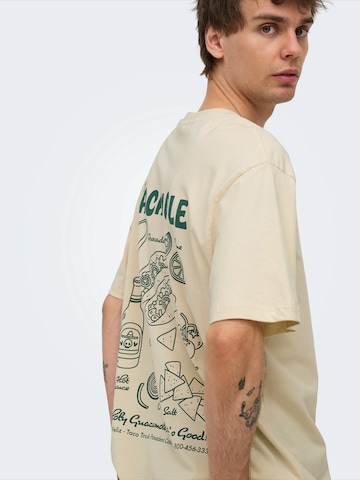 Only & Sons T-Shirt 'ONSCHEF' in Weiß