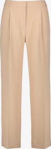 TAIFUN Wide leg Trousers with creases in Beige: front