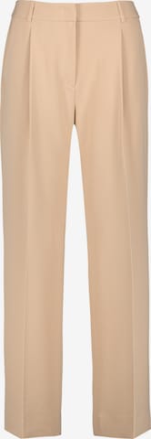 TAIFUN Wide leg Pressveckad byxa i beige: framsida