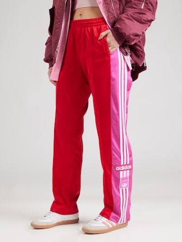 ADIDAS ORIGINALS Свободный крой Штаны 'ADIBREAK' в Красный: спереди