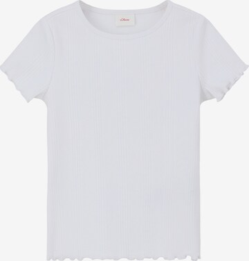 T-Shirt s.Oliver en blanc : devant