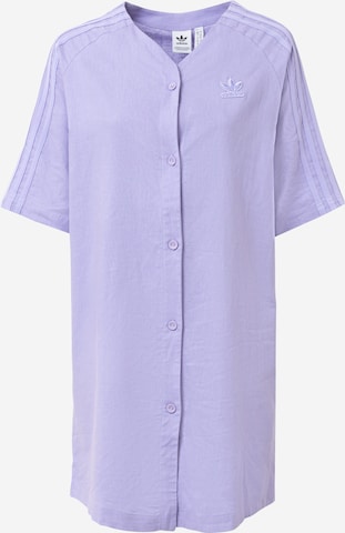 ADIDAS ORIGINALS Платье-рубашка 'Baseball' в Лиловый: спереди