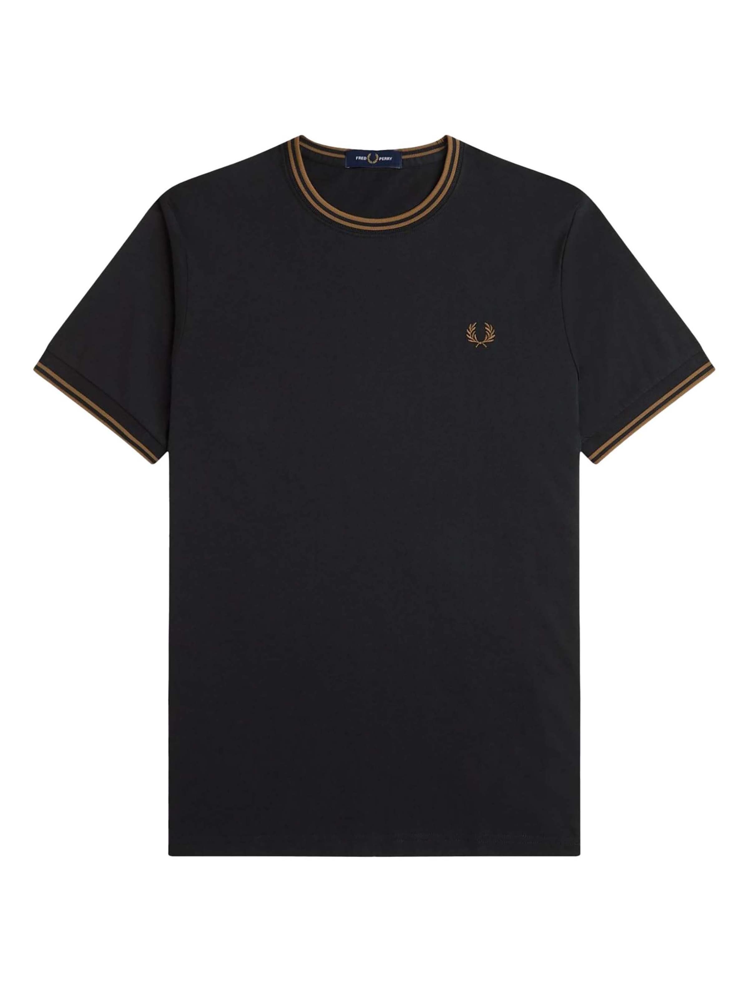 Fred Perry Shirt in Black: front