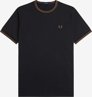 Fred Perry Shirt in Black: front