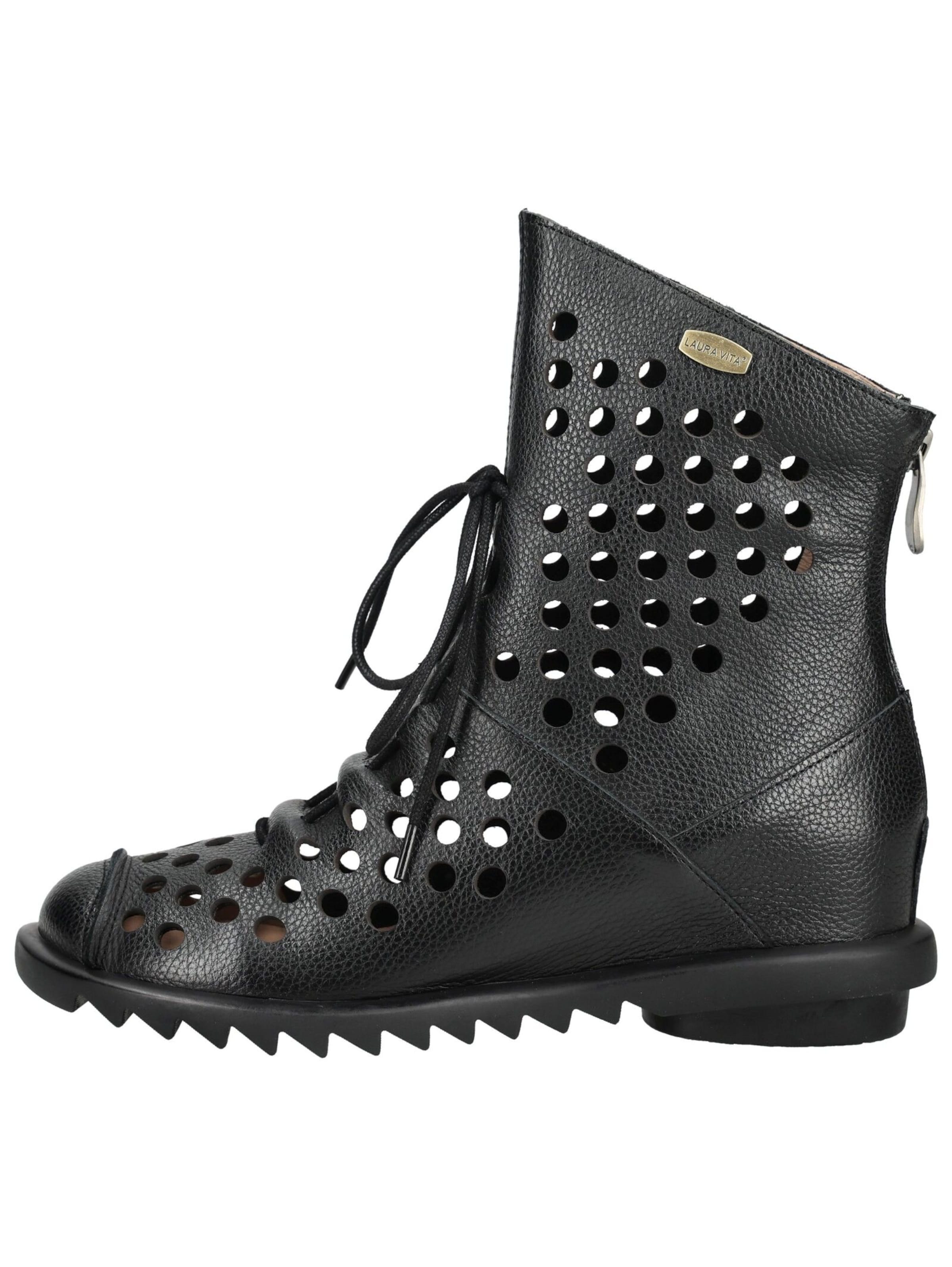 Stivaletto stringato di Laura Vita in nero