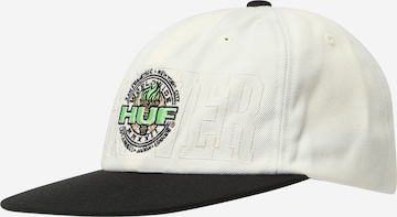 HUF Cap in White: front