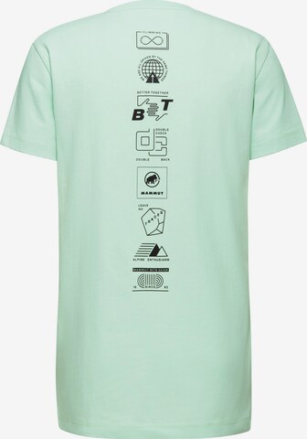 MAMMUT T-Shirt 'Massone Emblems' in Grün
