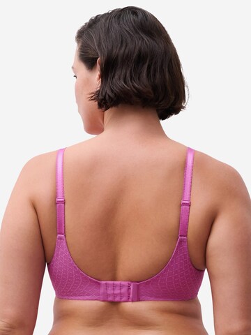 Chantelle T-shirt BH 'Norah Chic' in Roze