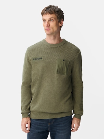 CAMEL ACTIVE Sweater in Green: front