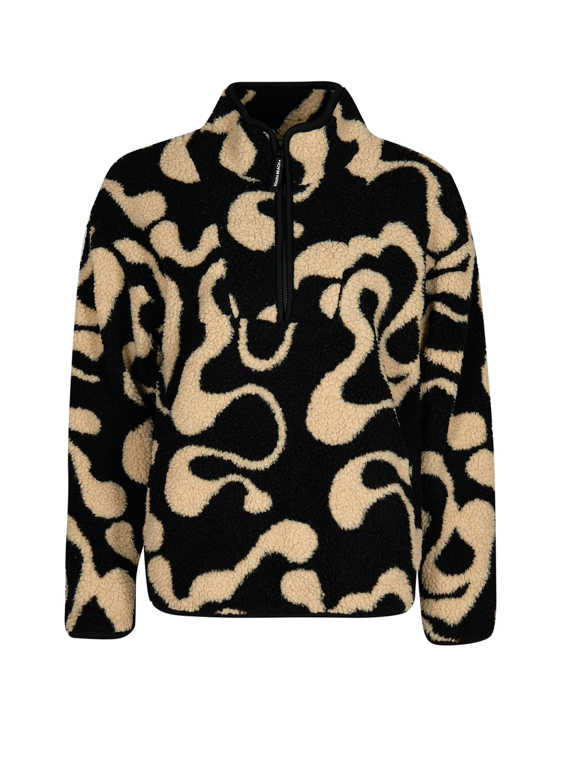 South Beach Overgangsjakke i beige / sort, Produktvisning