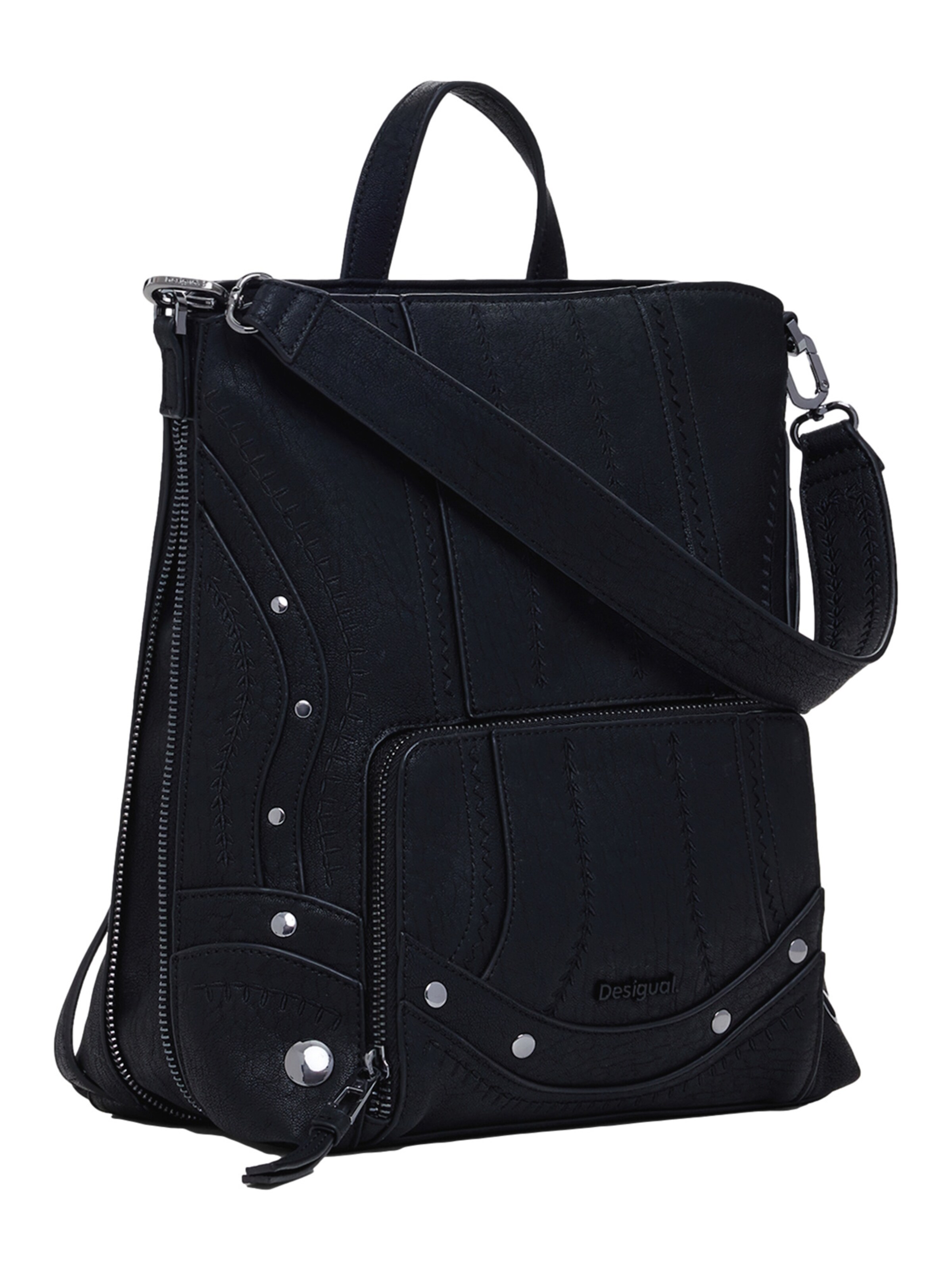 Desigual Rucksack 'Poker Face Chester' in Schwarz