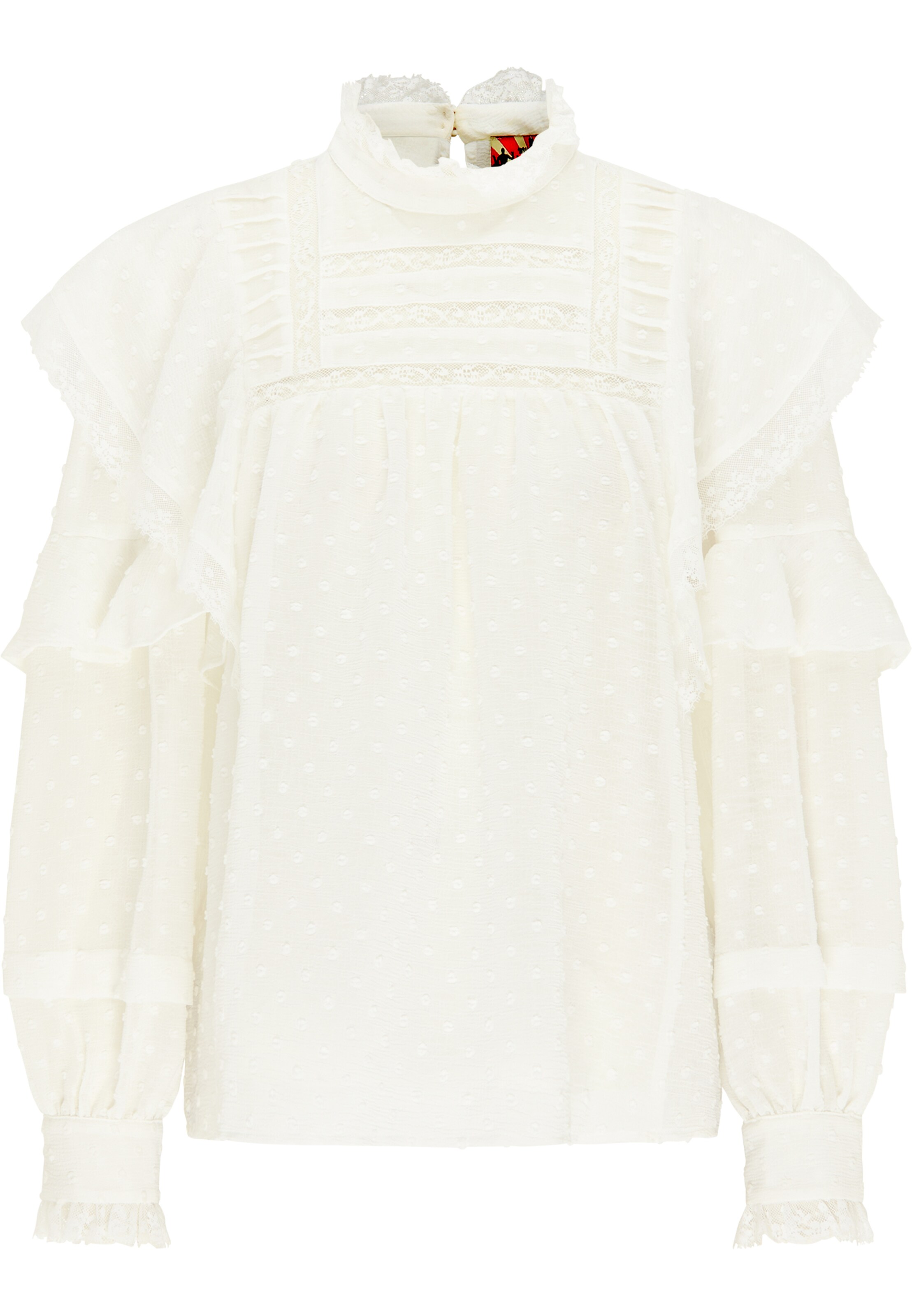 myMo ROCKS Bluse in Weiß: Vorderseite