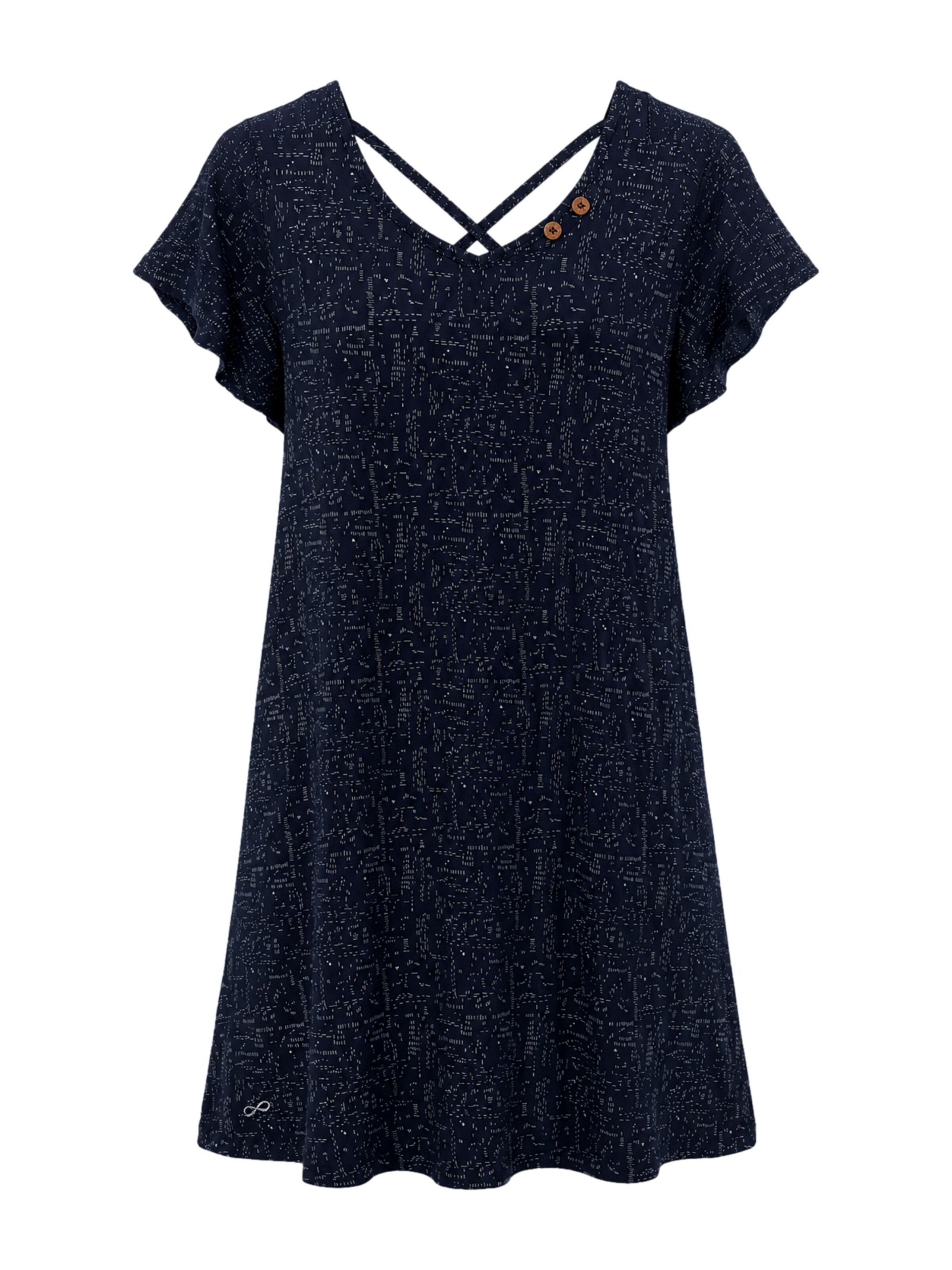Ragwear Kleid 'Panssi' in Schwarz: Vorderseite
