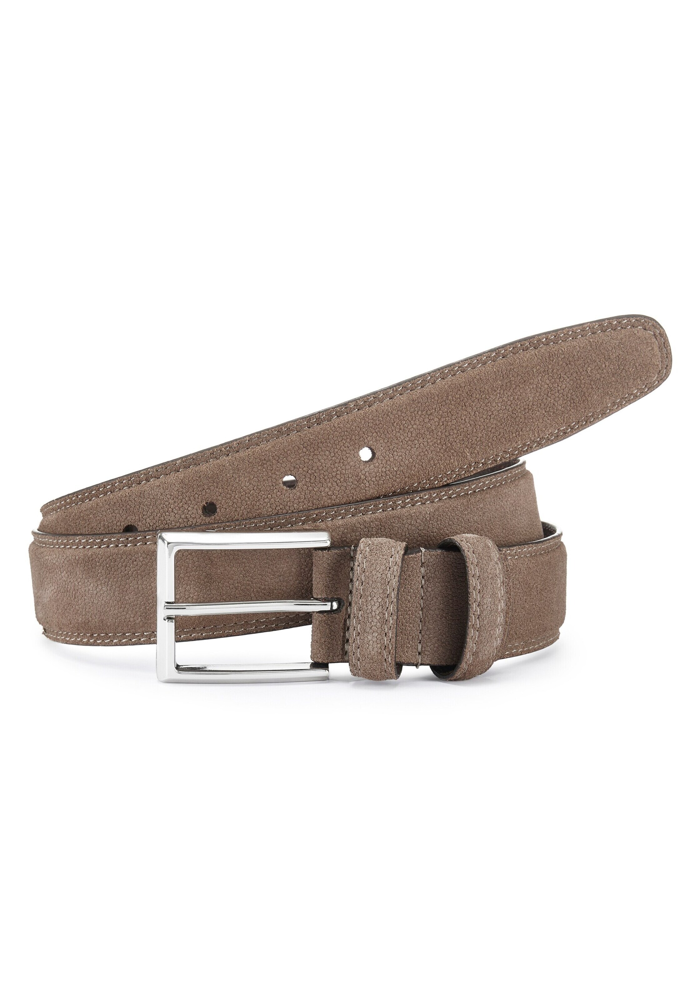 JOHN DEVIN Gürtel in Grau: Vorderseite