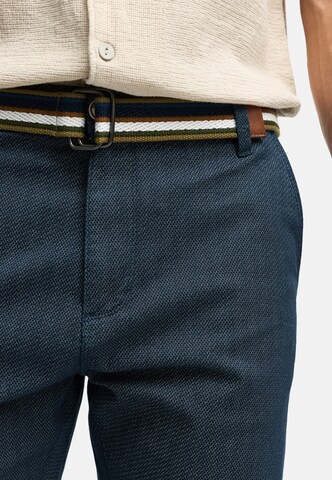 INDICODE JEANS Regular Trousers 'Thews' in Blue
