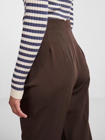 PIECES Regular Trousers 'NIYLAH' in Brown