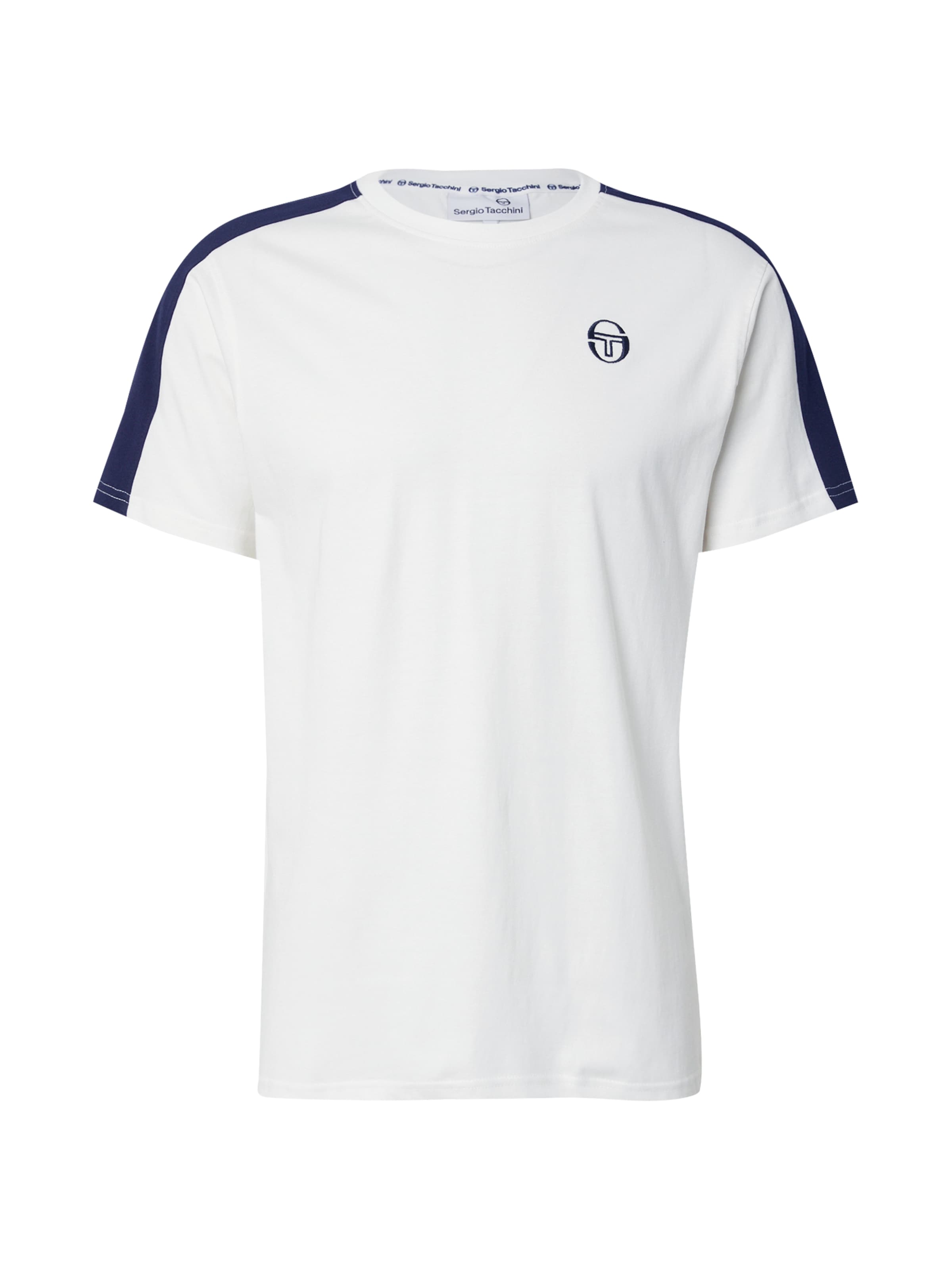 Sergio Tacchini Μπλουζάκι 'CARLO' σε λευκό: μπροστά