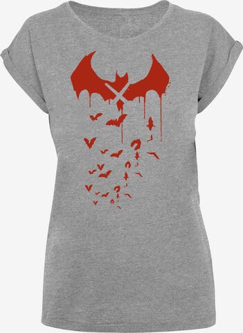F4NT4STIC T-Shirt 'DC Comics Batman Arkham Knight Bats' in Grau: predná strana