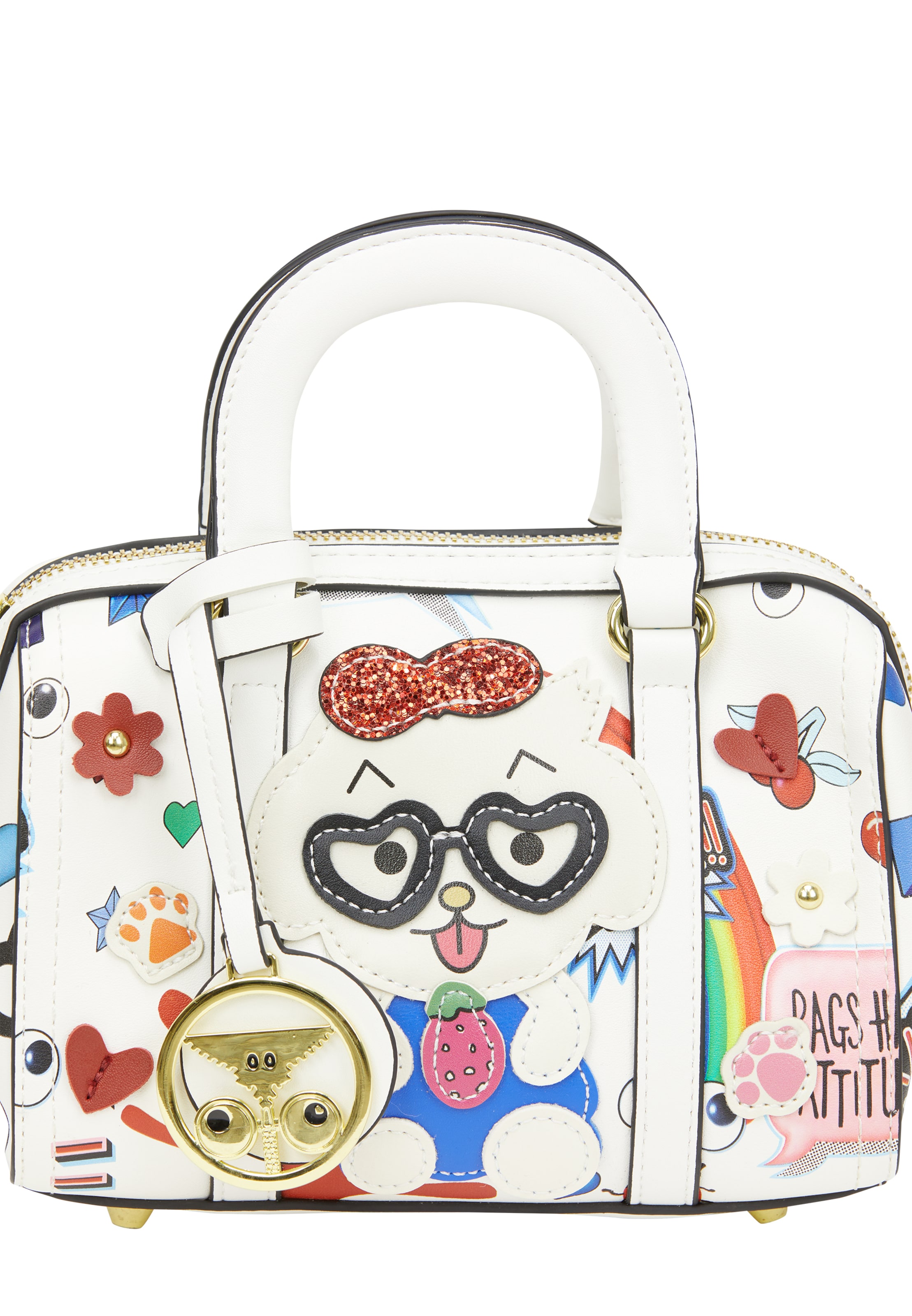 MYMO Kabelka 'Pop Eyetheme' – bílá