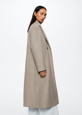 MANGO Between-Seasons Coat 'Gauguin' in Brown