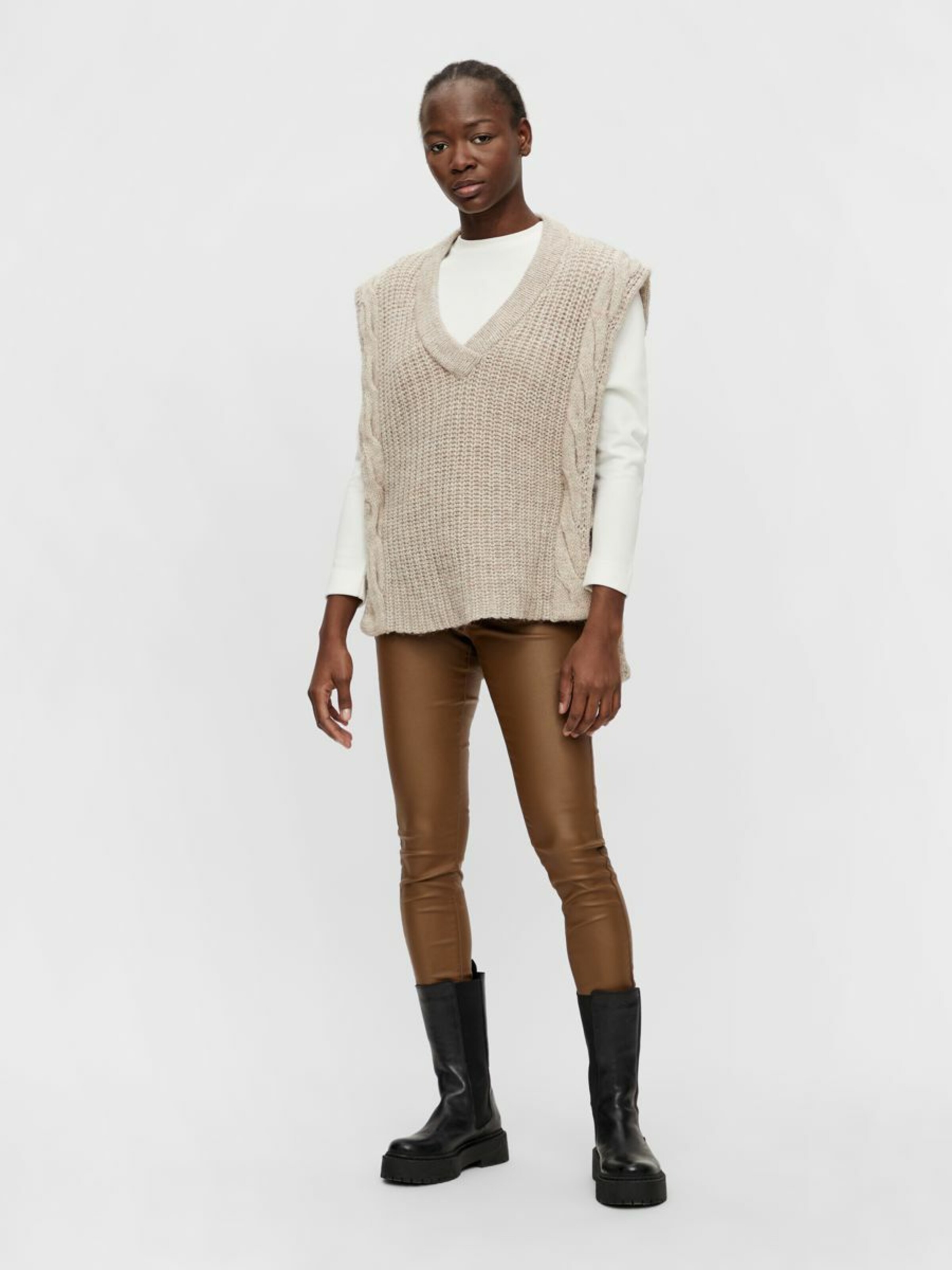 Frauen Pullover & Strick OBJECT Pullover in Sand - UU23422 Frauen Pullover & Strick OBJECT Pullover in Sand - UU23422