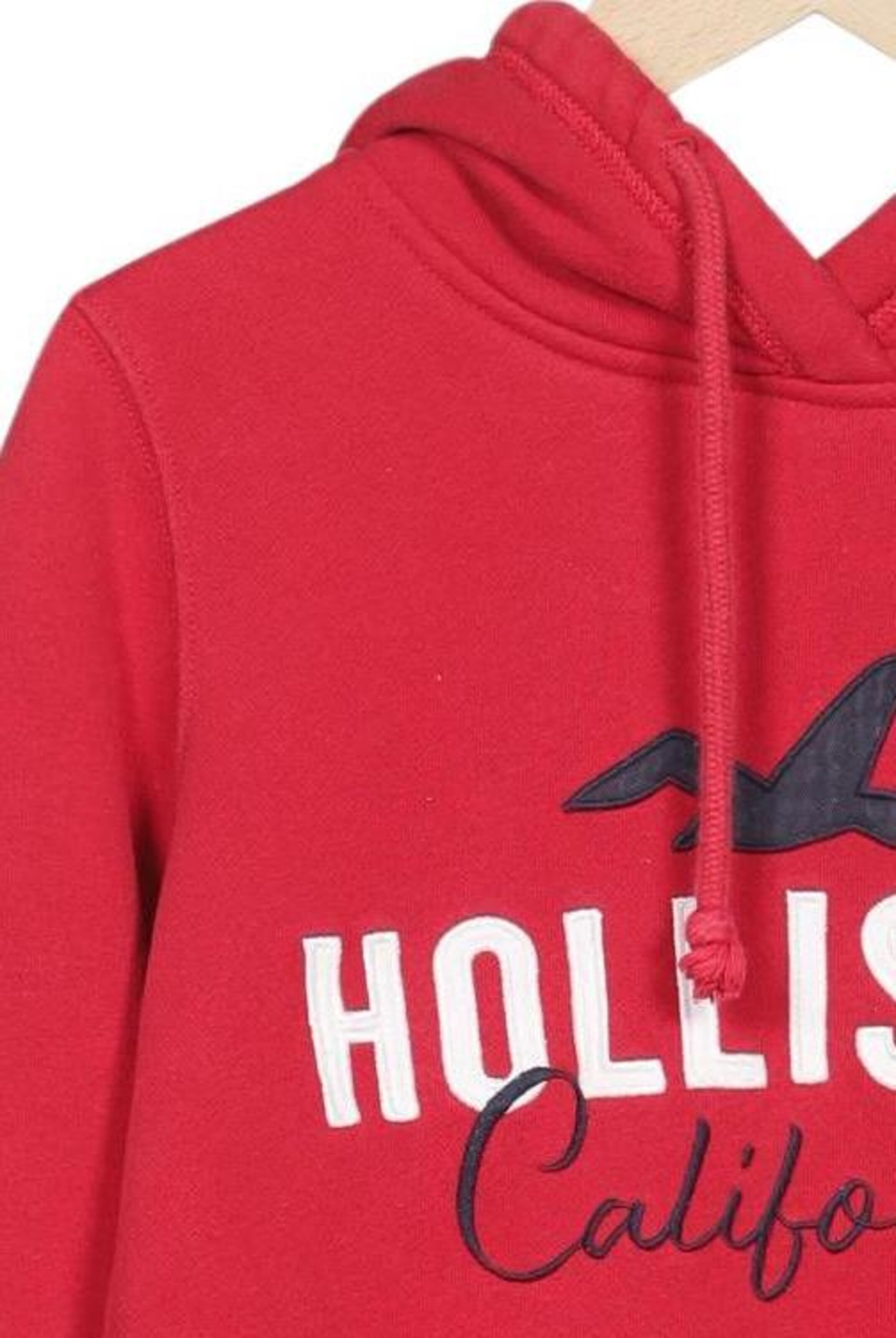 HOLLISTER Sweatshirt & Zip-Up Hoodie in XS in Red