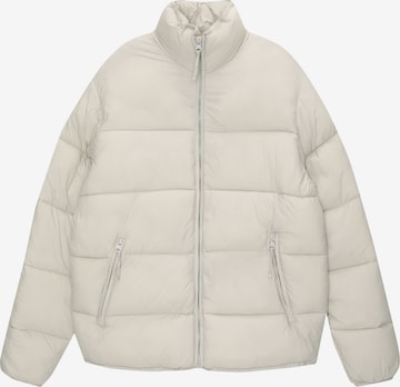 Geacă de iarnă de la Pull&Bear pe bej: față