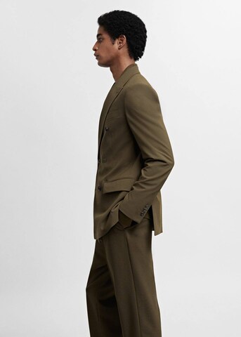 MANGO MAN Regular fit Suit Jacket 'Boston' in Green